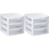 Sterilite Mini Three Drawers Organization Units - The Truthful Tutor