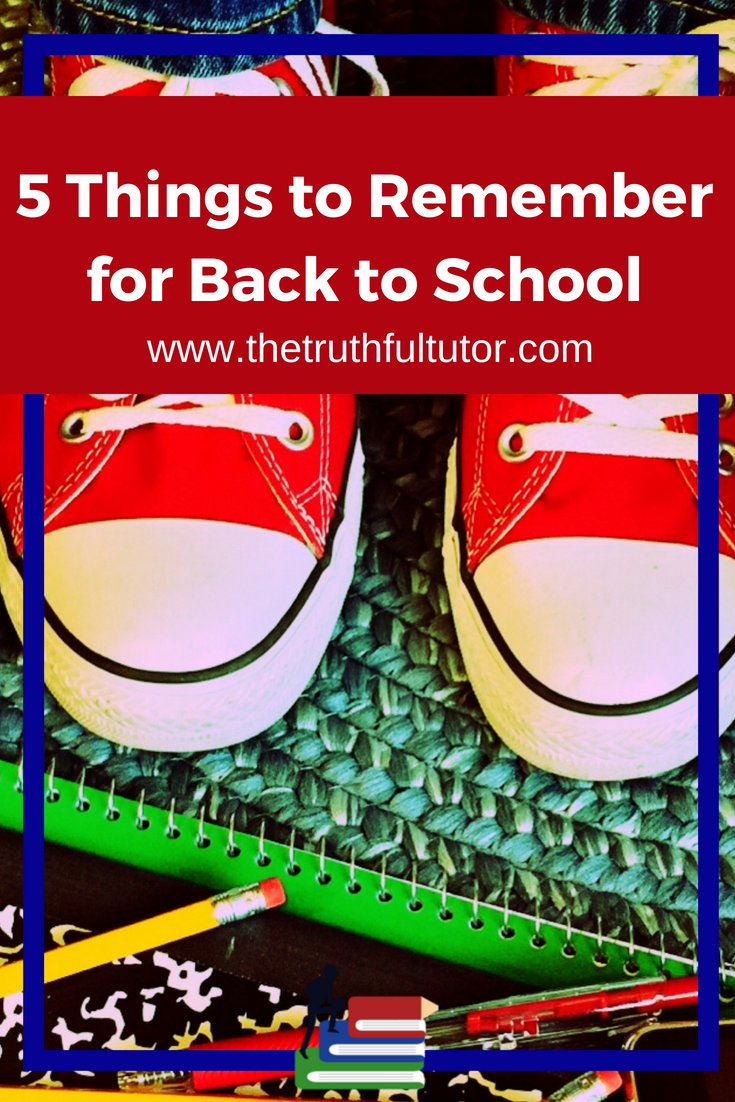 Things to Remember for Back to School