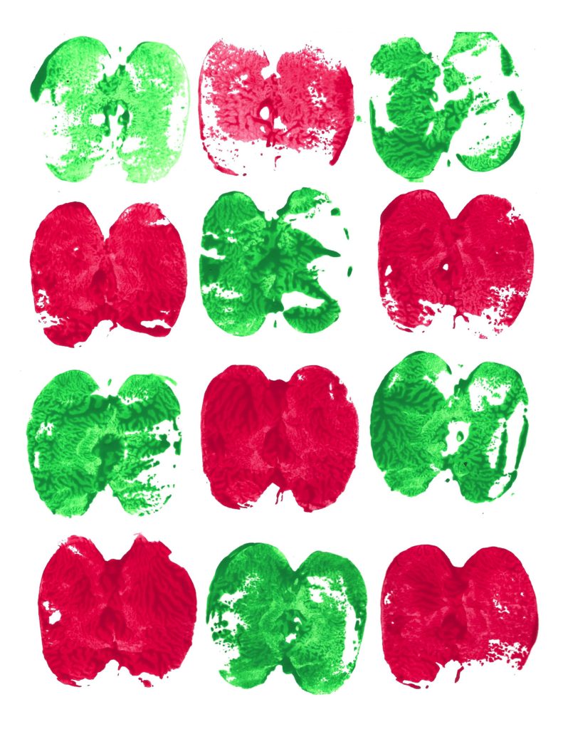 Fall activities for elementary students apple prints