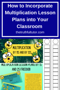 Multiplication Lesson Plans Pin 