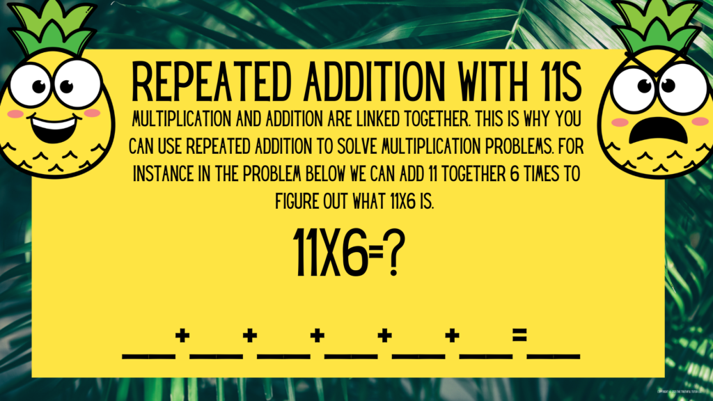 How to memorize multiplication tables fast repeated addition
