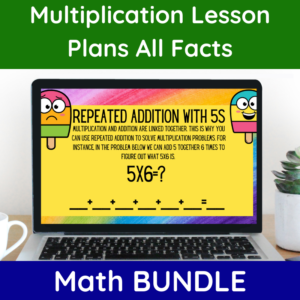 Multiplication lesson plans bundle