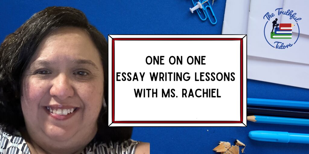 One on One essay lessons with Ms. Rachiel